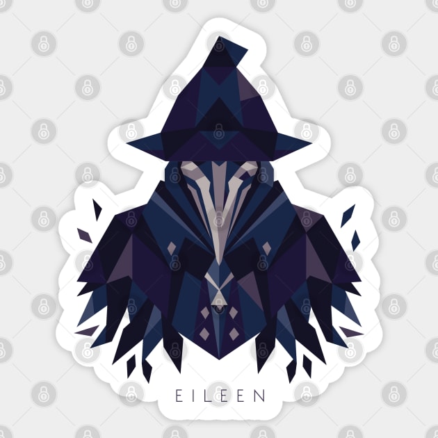 Eileen the Crow Sticker by nahamut